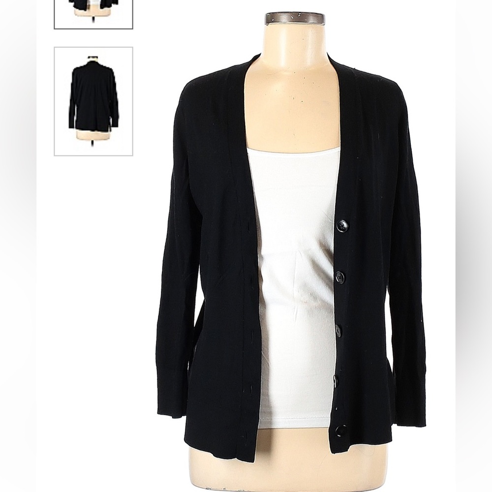 LOFT womenswear size MED poly/viscose/wool blend cardigan 🖤